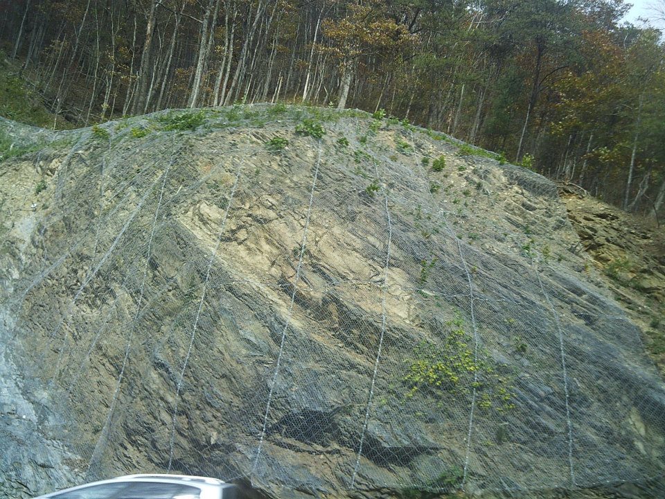 Example of a Rock Net in the Great Smokey Mountains