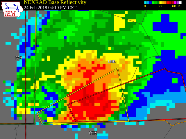 Supercell in Logan County, producing the deadly Keysburg/Dot Tornado 