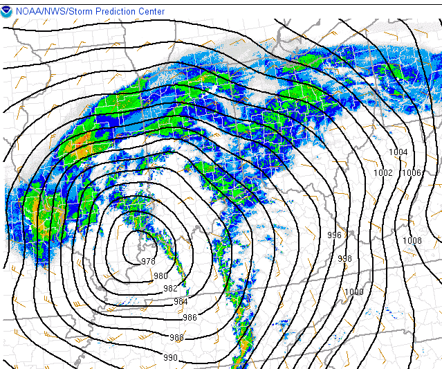 Top Western KY Events: #29- 3/3/2023 Windstorm/Record Setting Low&nbsp;Pressure